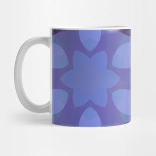 Retro Mandala Flower Purple and Green Mug